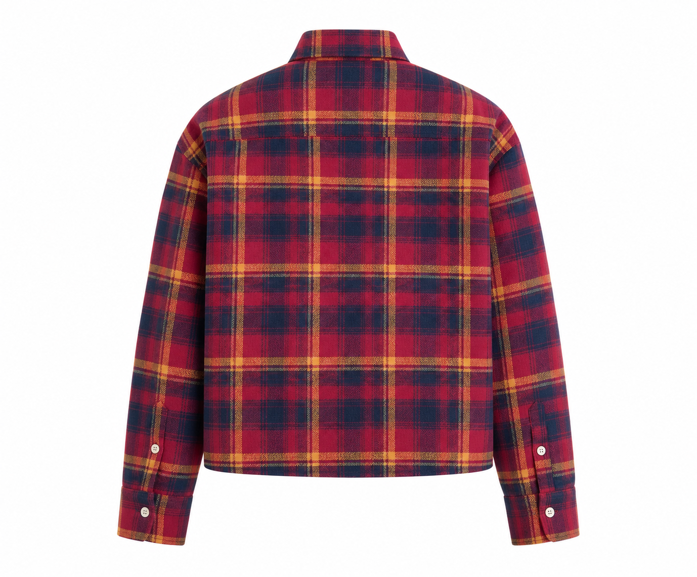 Croped-Checkered Premium Cotton Shirt[UNISEX]